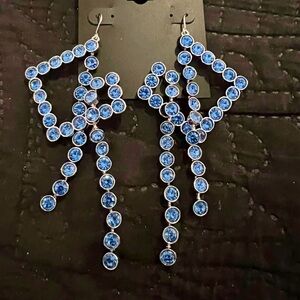 Crystal Blue Earrings